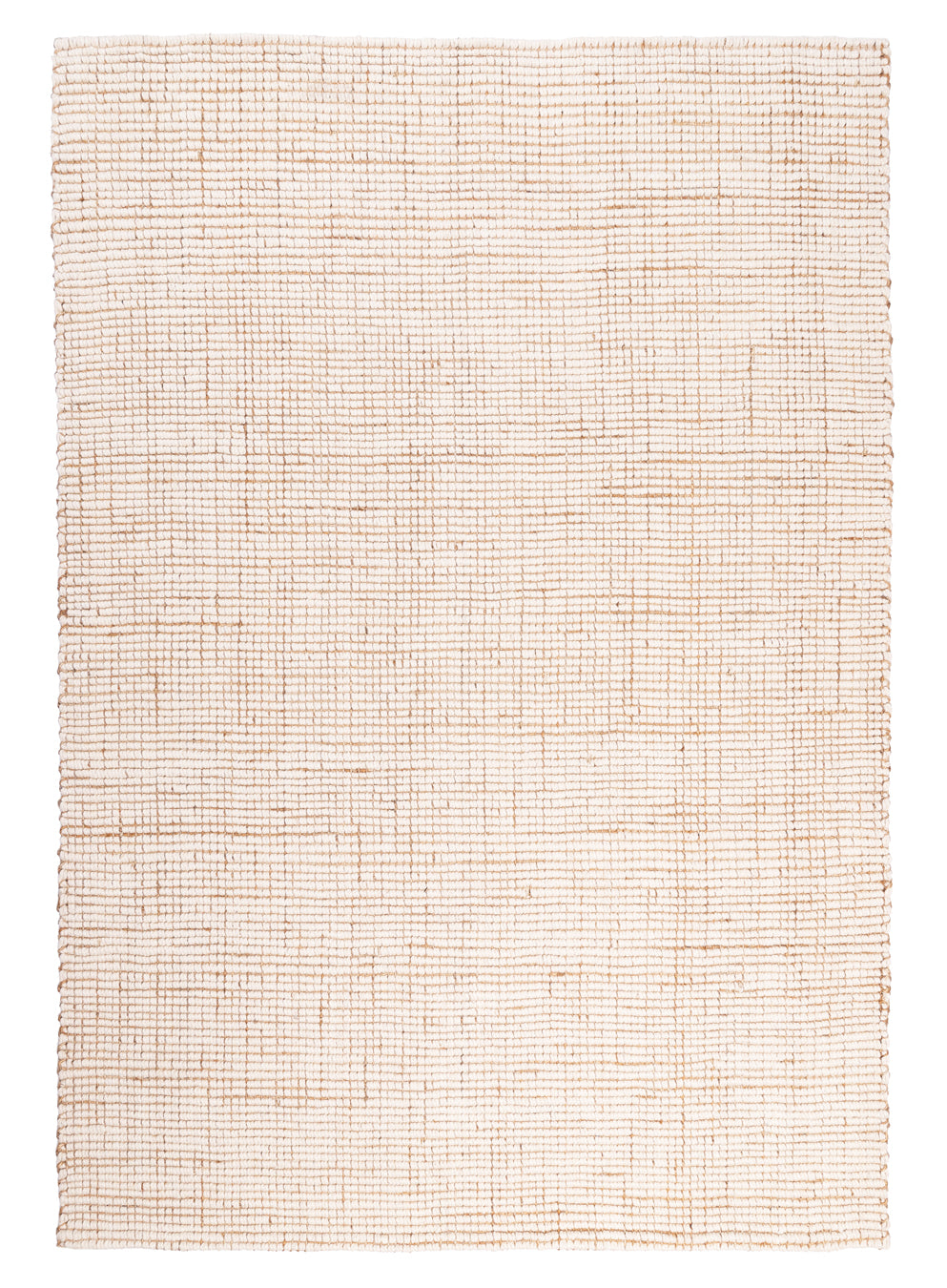 Reema Ivory Cream Jute and Wool Textured Rug
