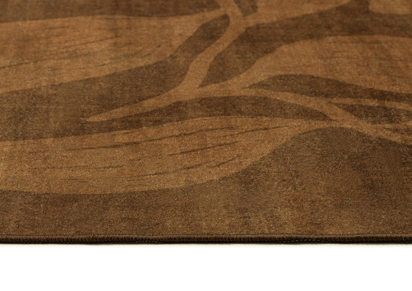 Rhea Brown Botanical Washable Rug