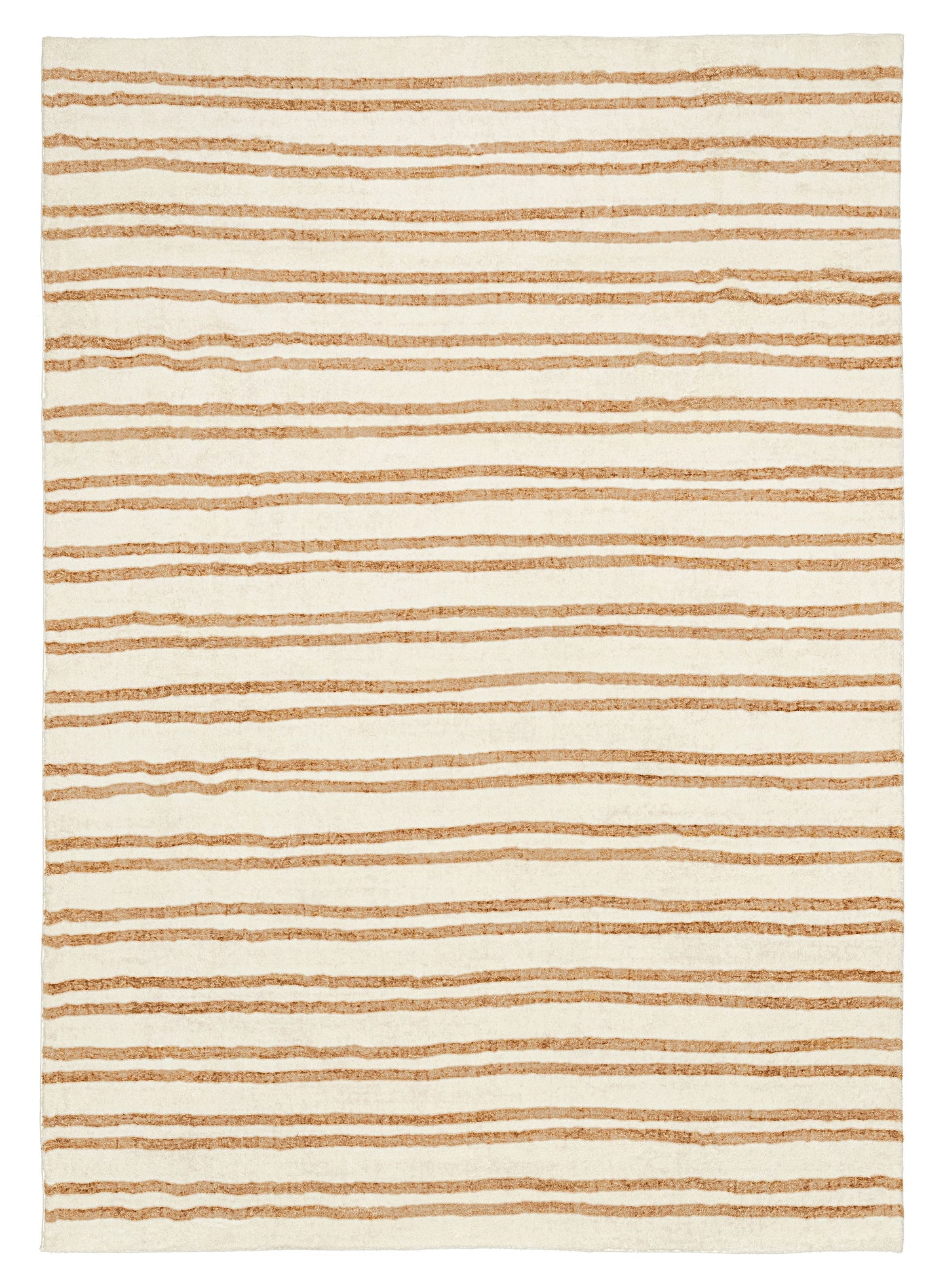 Rhow Neutral Striped Washable Rug