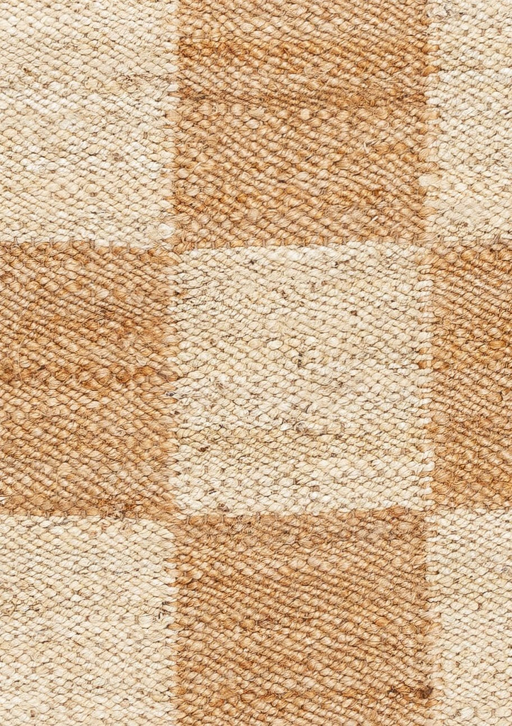 Riley Natural and Bleached Checkered Jute Rug *NO RETURNS UNLESS FAULTY