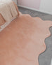 Robyn Peach Pink Scallop Washable Rug