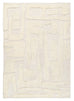 Rolini Ivory Abstract Textured Wool Rug