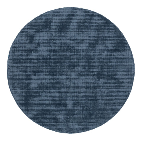 Rooney Navy Handwoven PET Round Rug