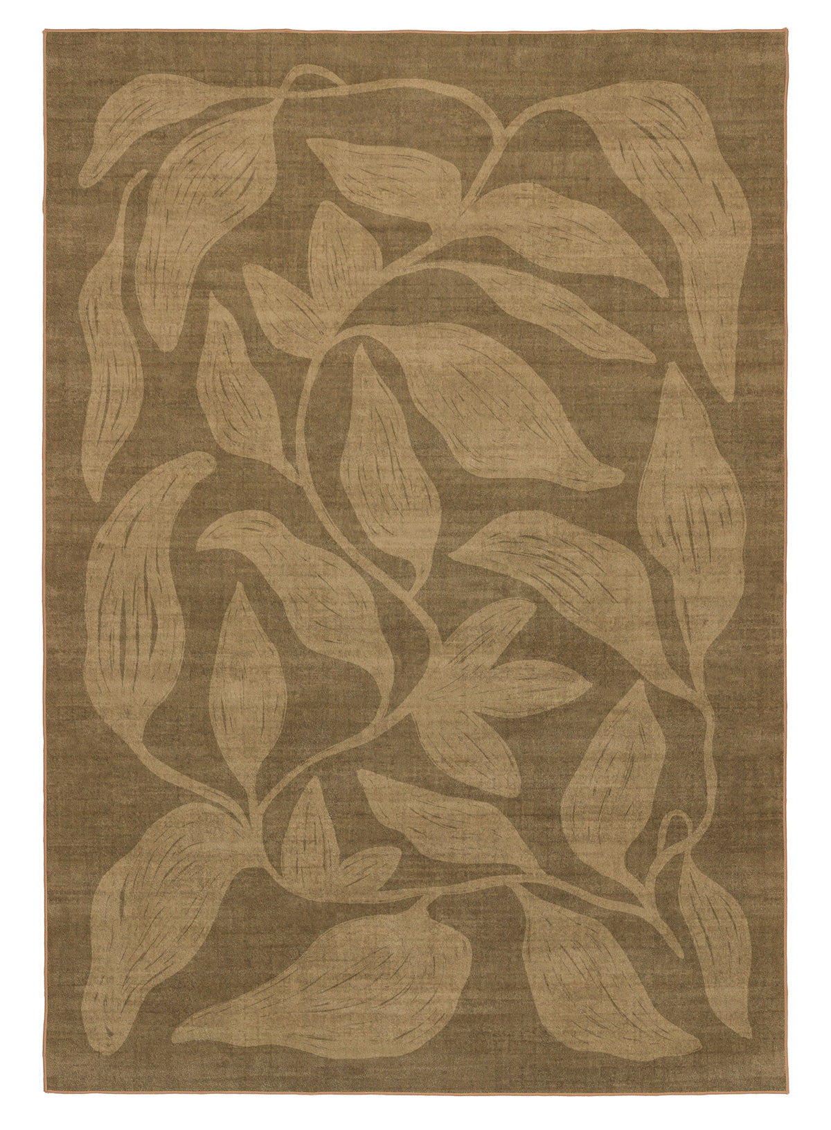 Rua Olive Botanical Washable Rug