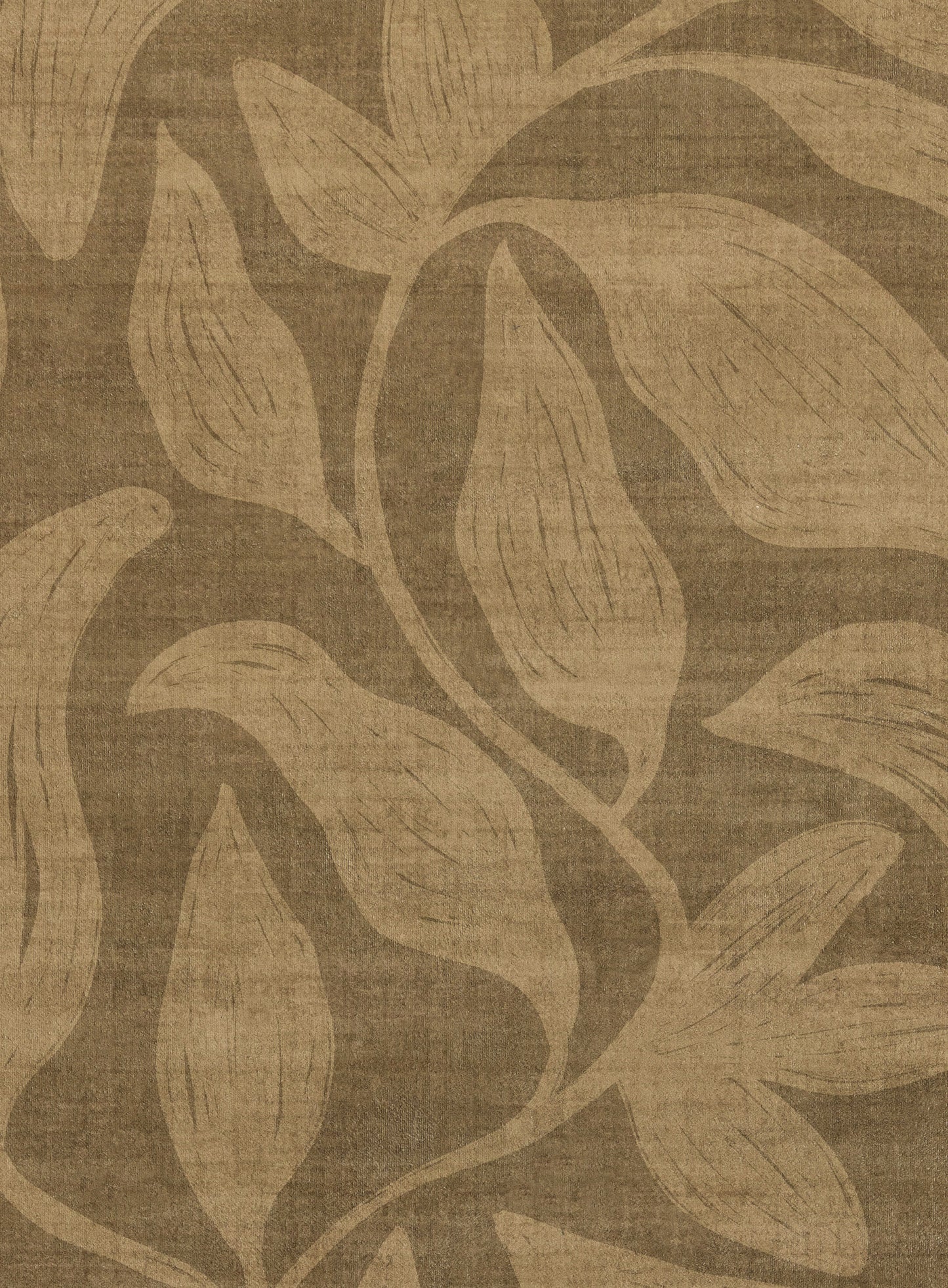 Rua Olive Botanical Washable Rug