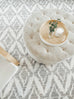 Rumi Grey and Ivory Rug *NO RETURNS UNLESS FAULTY