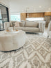 Rumi Grey and Ivory Rug *NO RETURNS UNLESS FAULTY