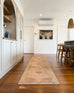 Sabine Cream and Rust Medallion Washable Runner Rug