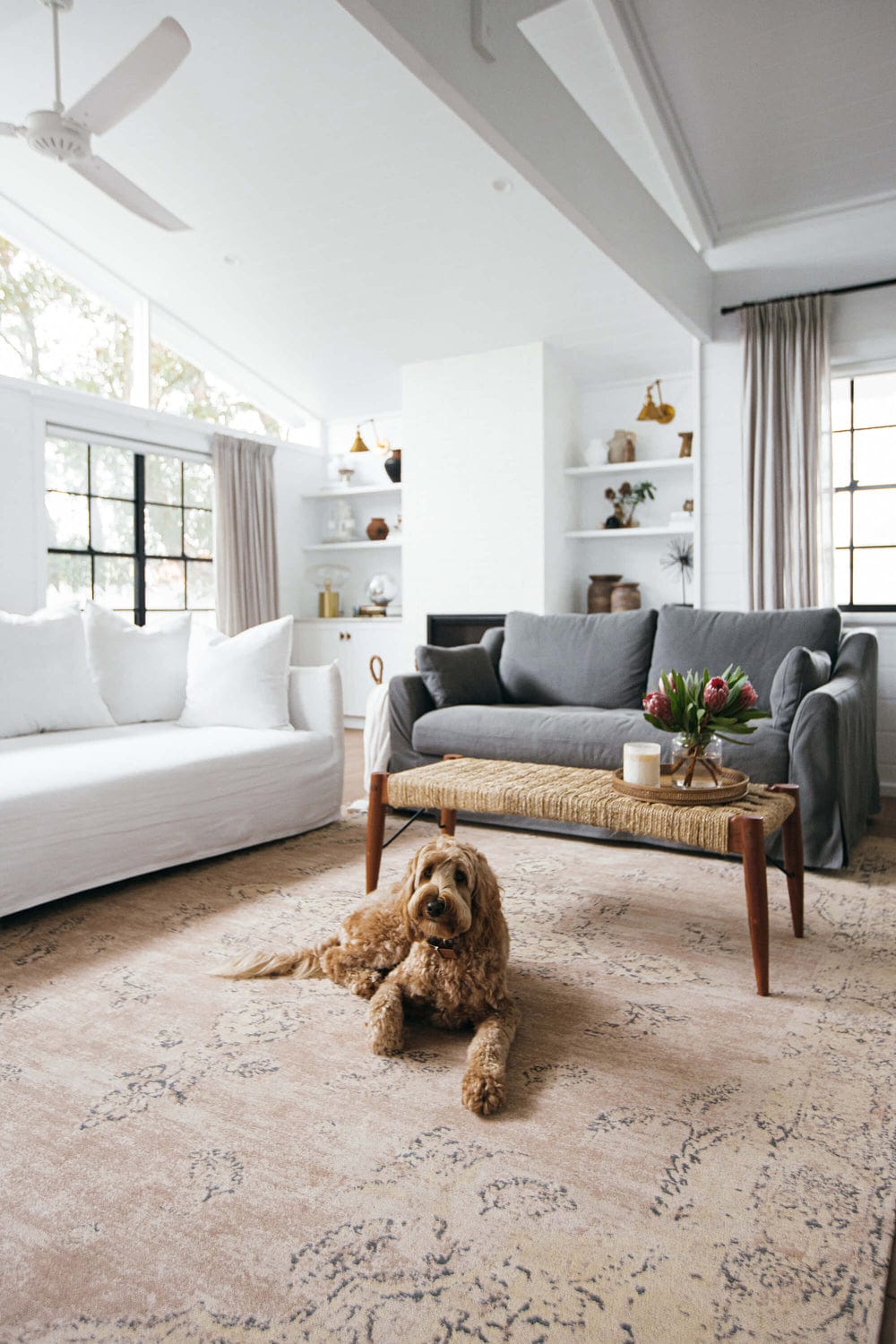 Sadie Coral Peach Turkish Style Distressed Rug