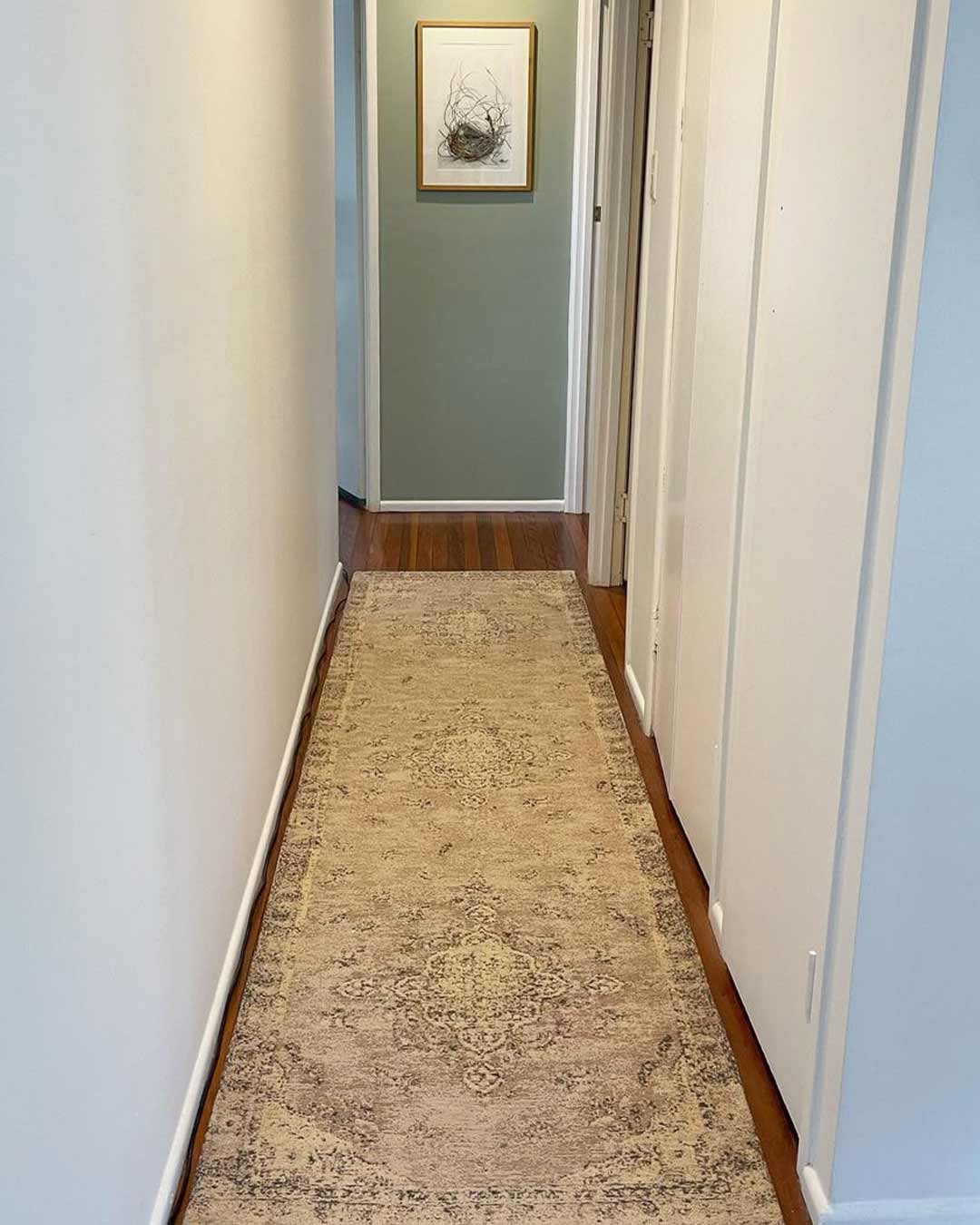 Sadie Coral Peach Turkish Style Distressed Runner Rug