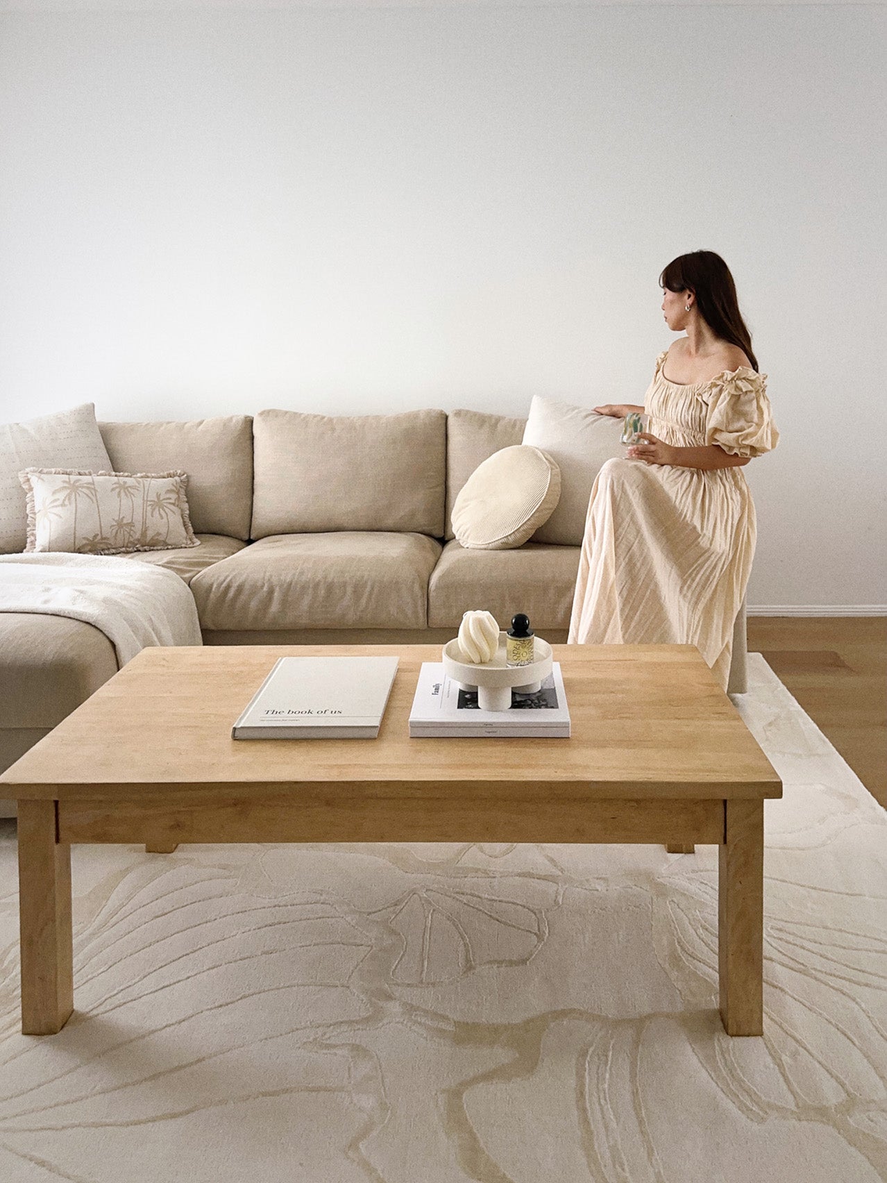 Safiya Neutral Abstract Rug