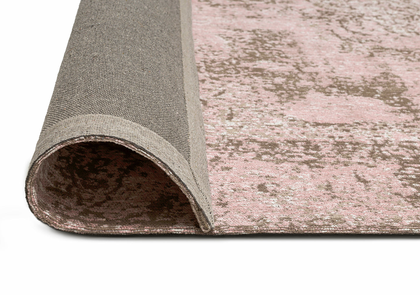 Sahara Turkish Style Pink Distressed Medallion Rug