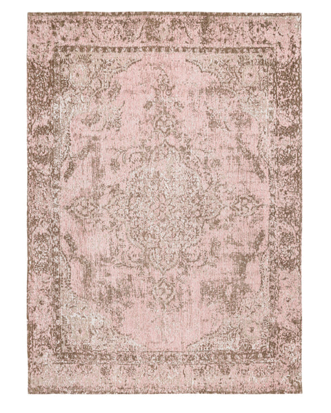 Sahara Turkish Style Pink Distressed Medallion Rug