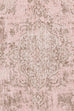 Sahara Turkish Style Pink Distressed Medallion Rug