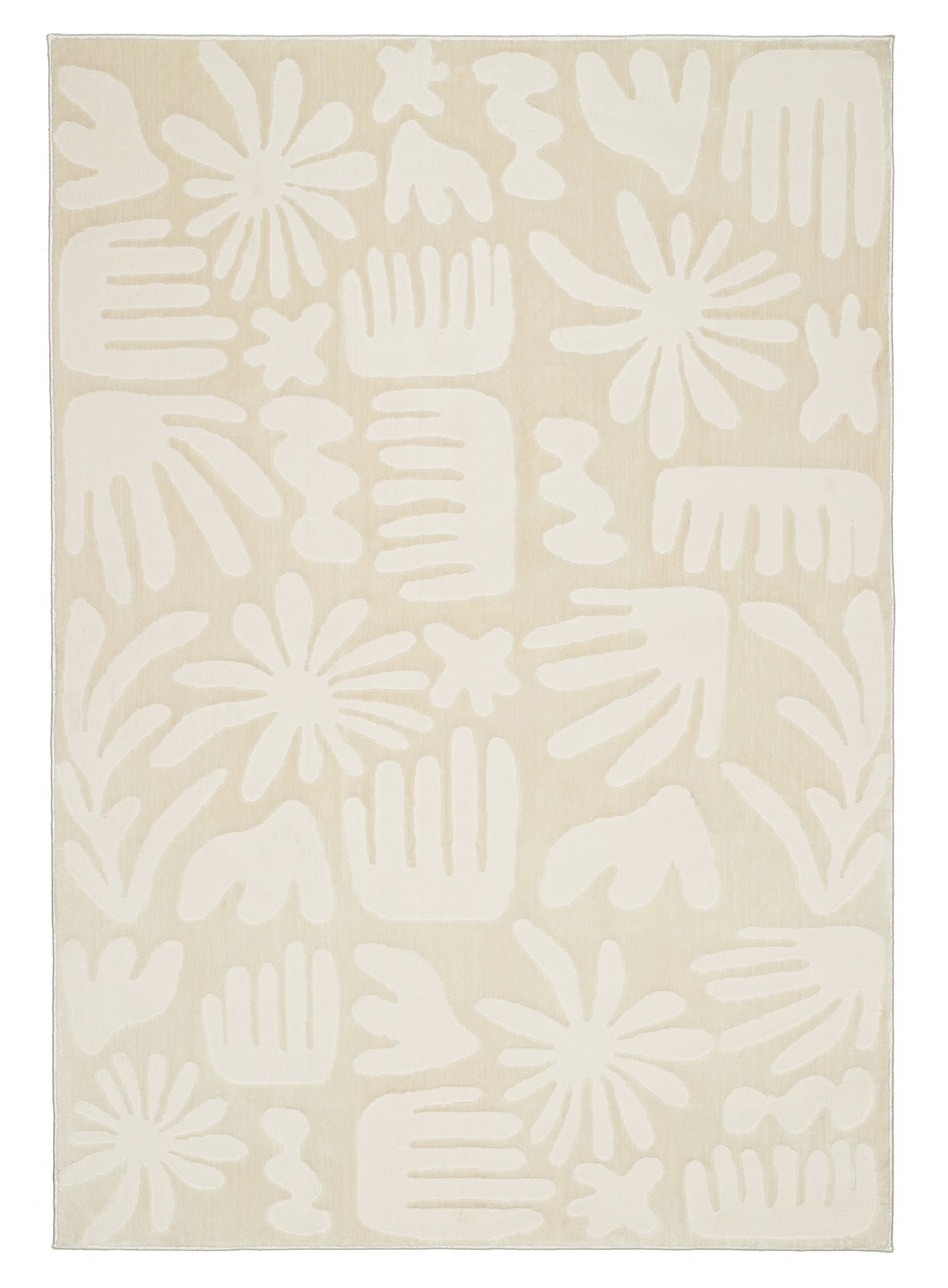 Salah Textured Abstract Neutral Rug