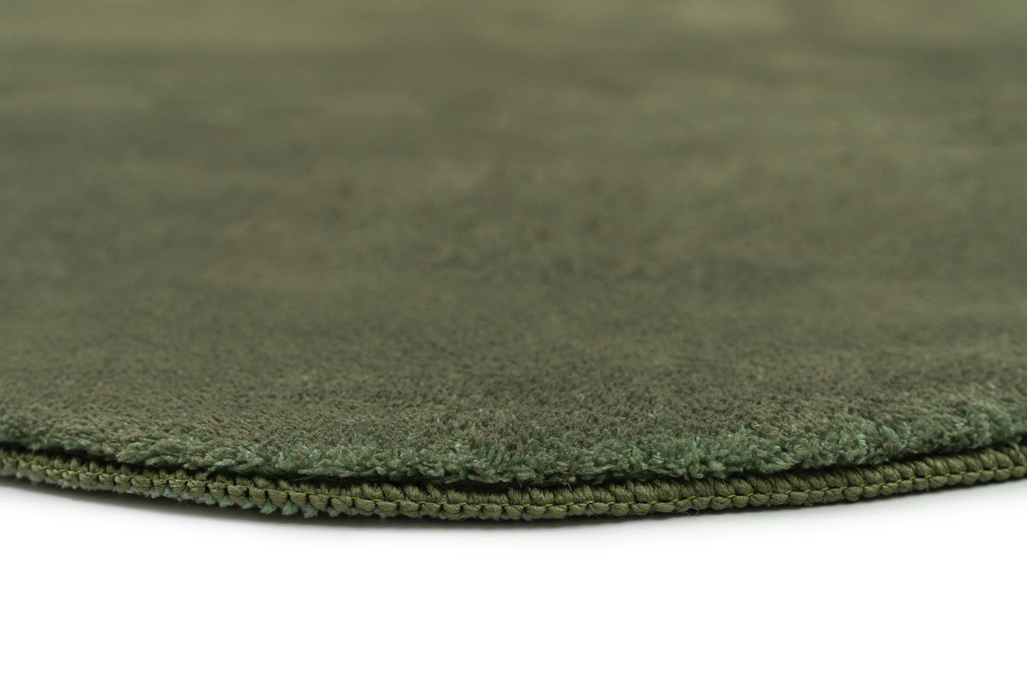 Sandara Olive Scallop Washable Rug