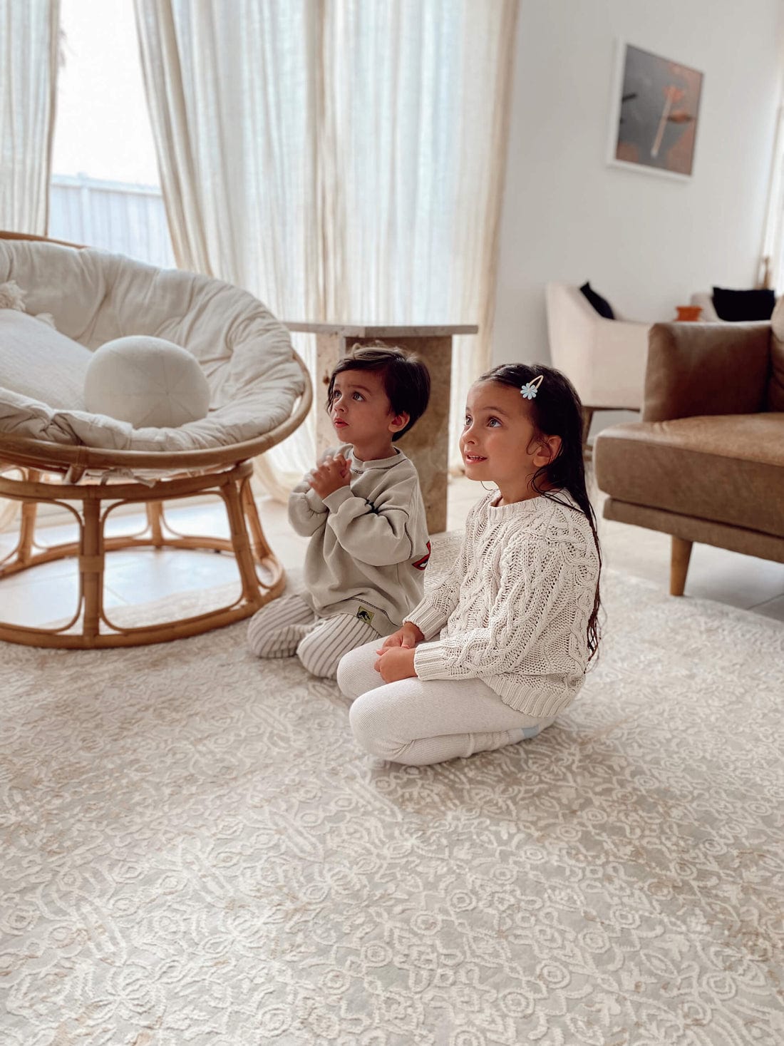 Seda Cream Ivory And Grey Traditional Floral Rug