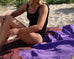 Selene Plum and Garnet Beach Mat