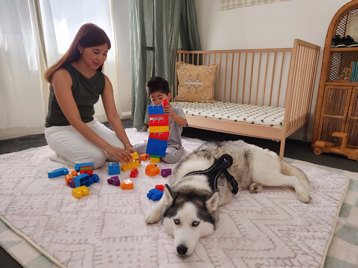 Sevi Grey Plush Rollie Pollie Playmat