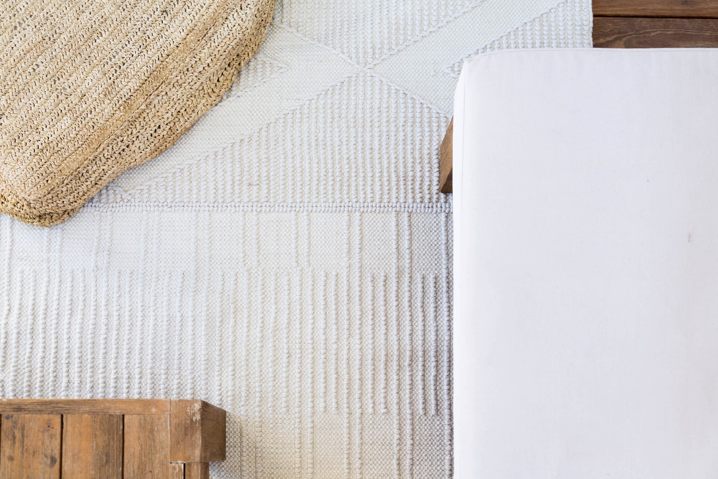 Shaka Ivory Indoor Outdoor Rug