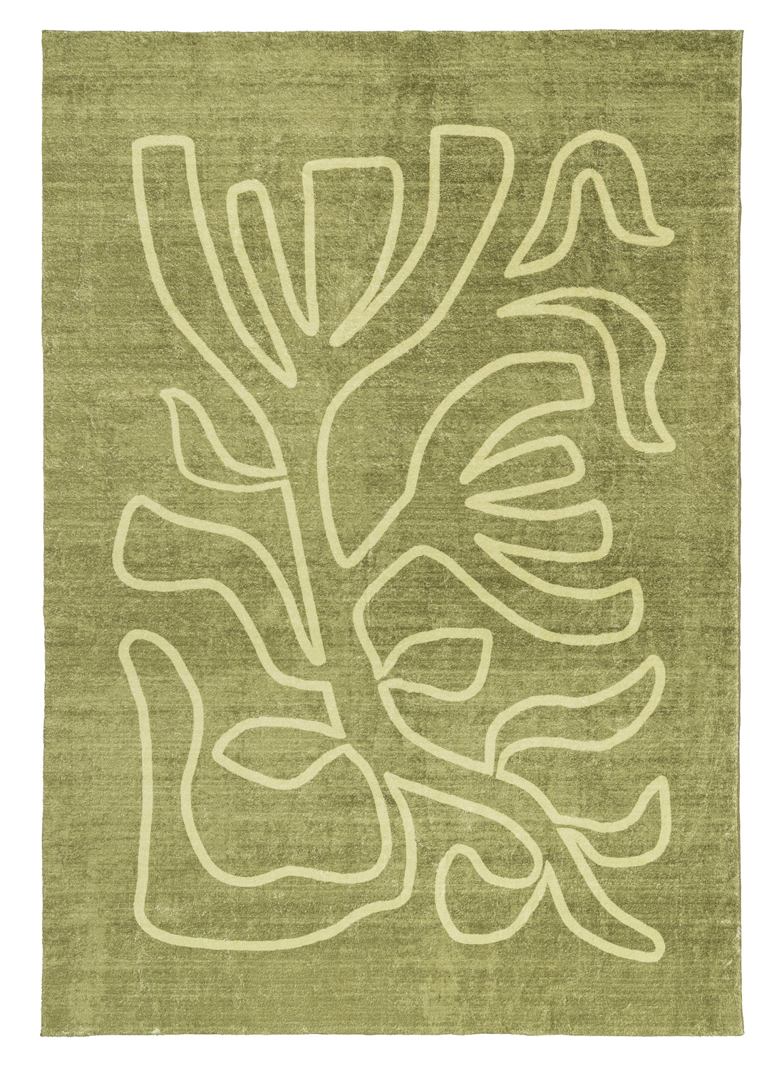 Shandi Green Hand Drawn Washable Rug