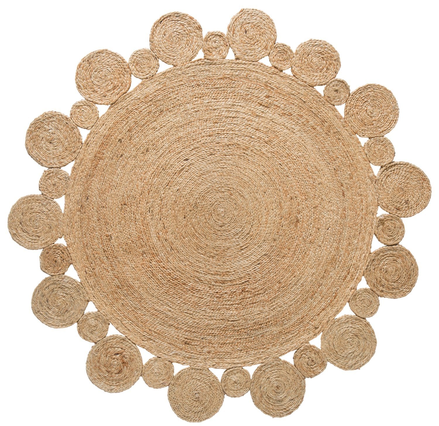 Shani Hand Made Circle Play Jute Rug