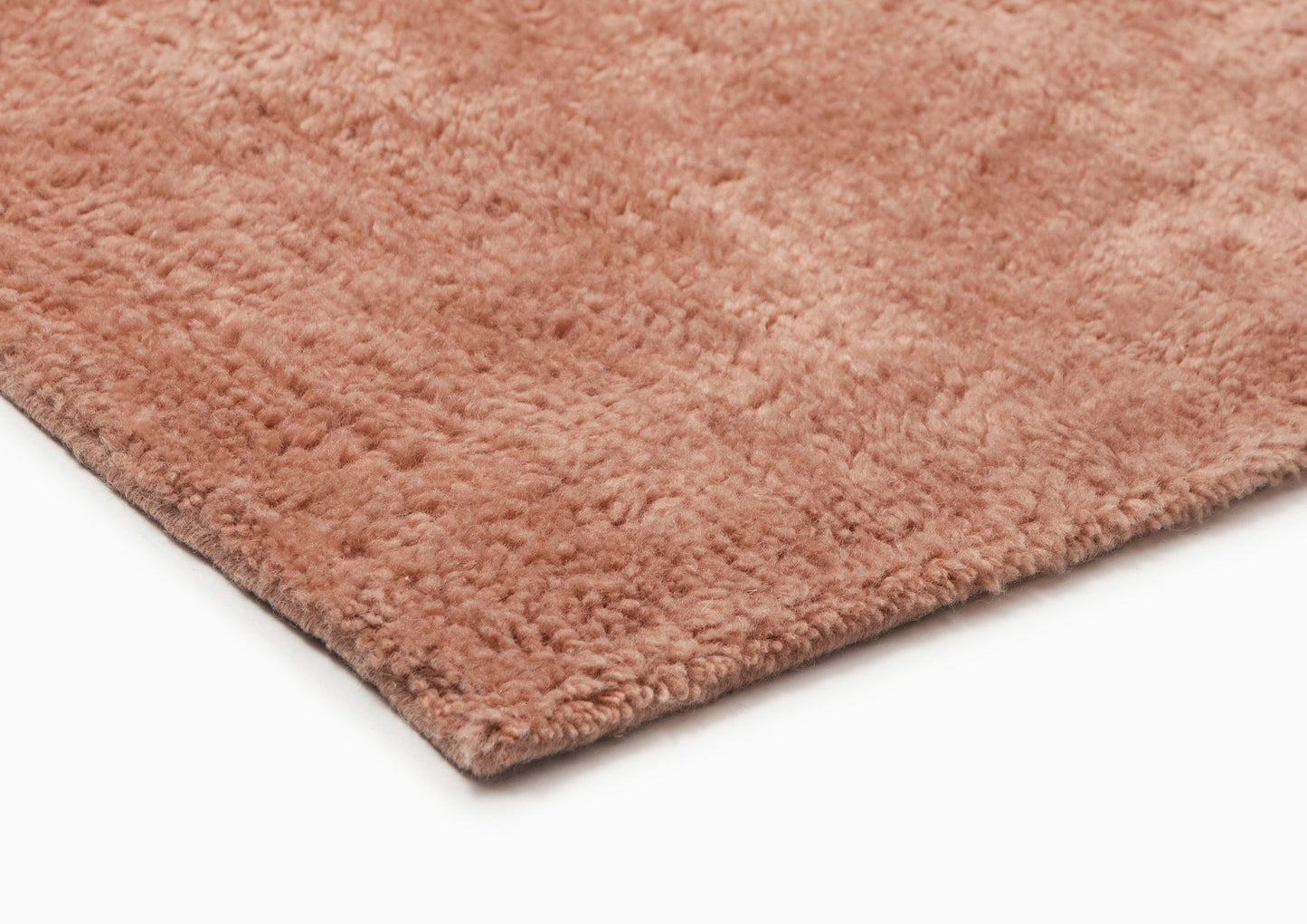 Shannon Pink Wool Directional Shag Rug