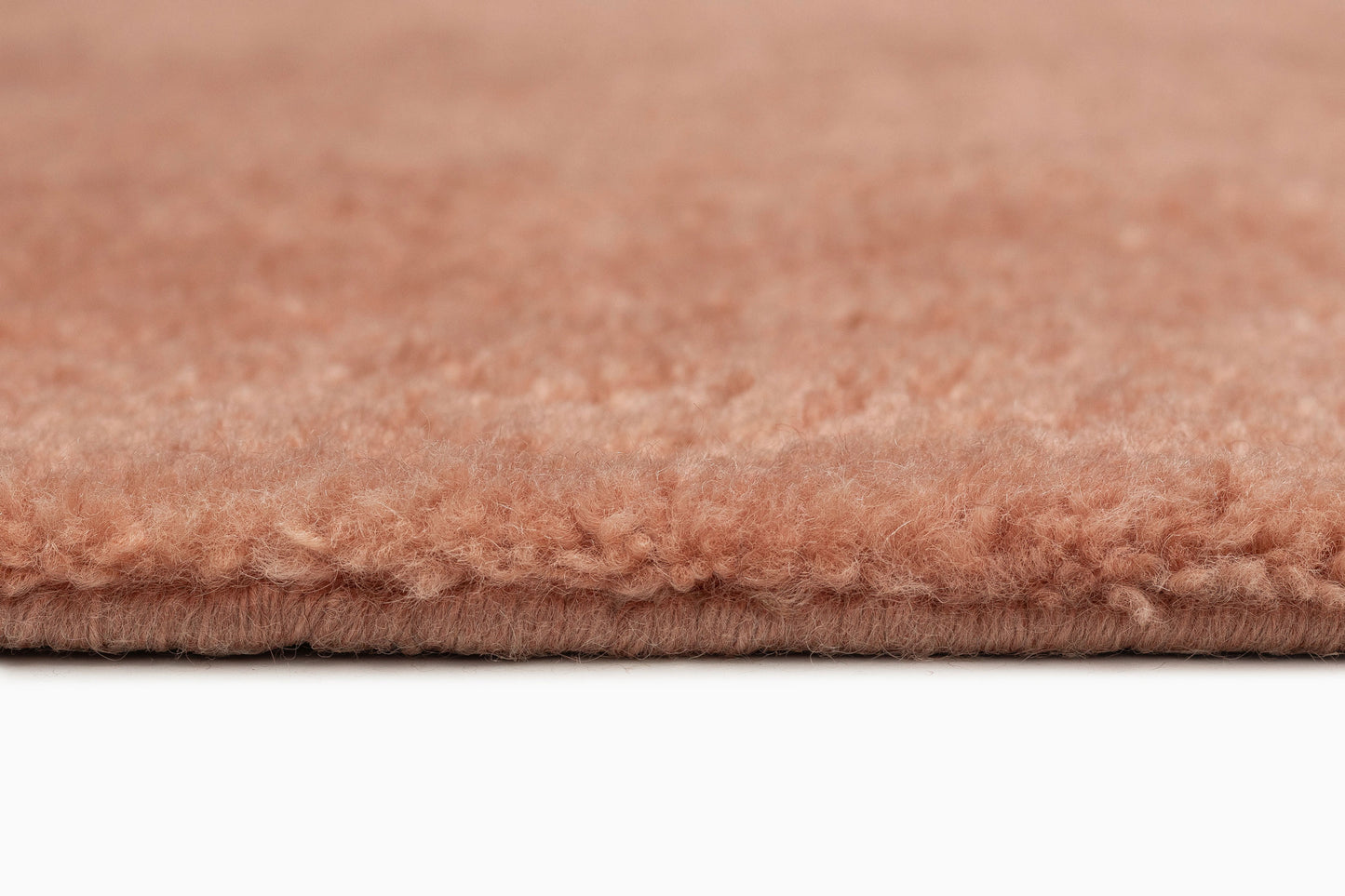 Shannon Pink Wool Directional Shag Rug