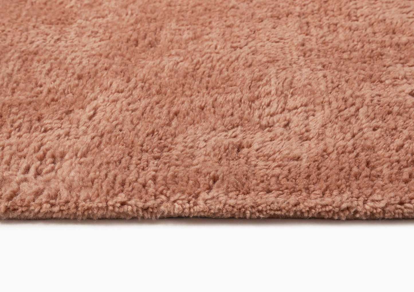 Shannon Pink Wool Directional Shag Rug
