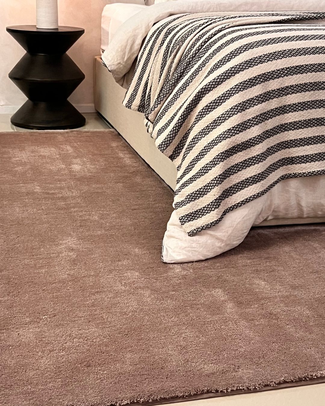 Shevana Taupe Shag Rug