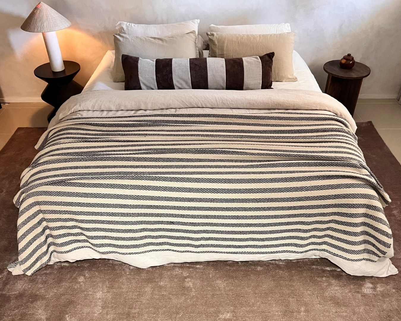 Shevana Taupe Shag Rug