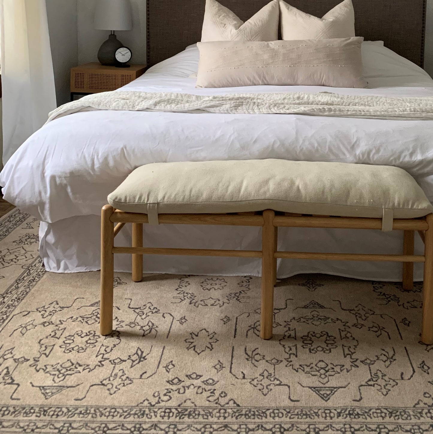 Sienna Beige and Black Scandi Pattern Rug