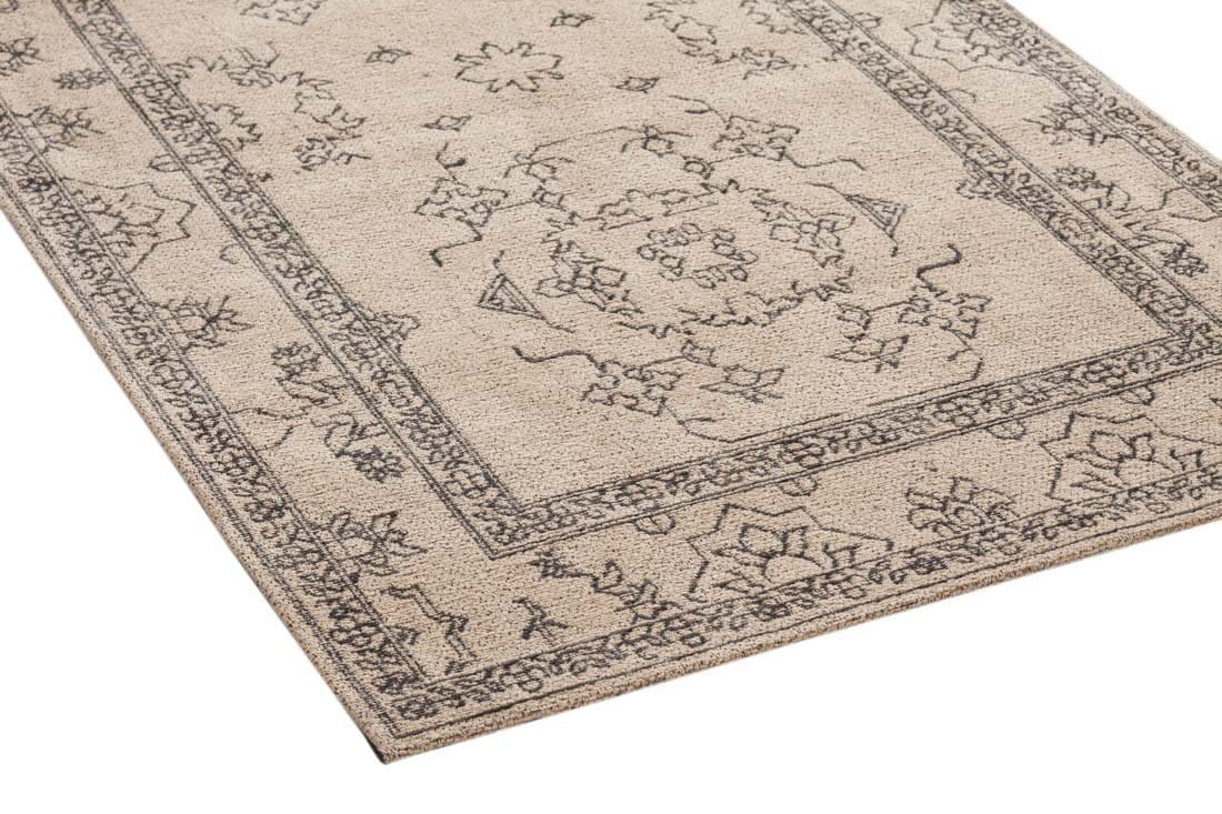 Sienna Beige and Black Scandi Pattern Runner Rug