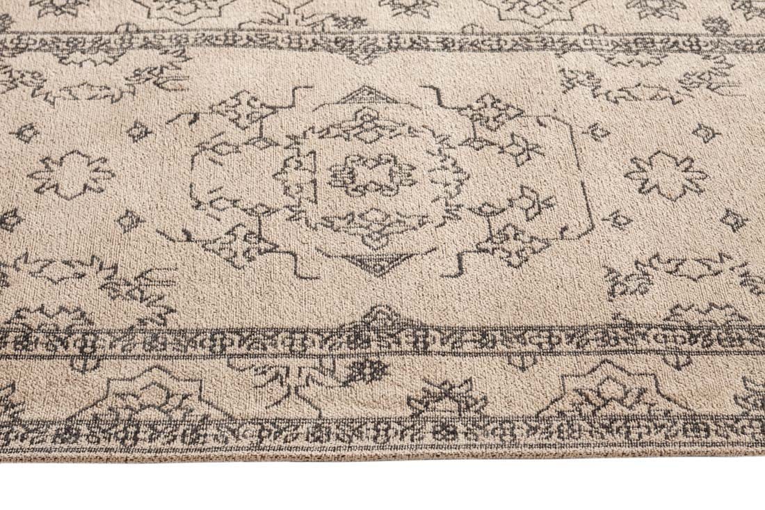 Sienna Beige and Black Scandi Pattern Runner Rug