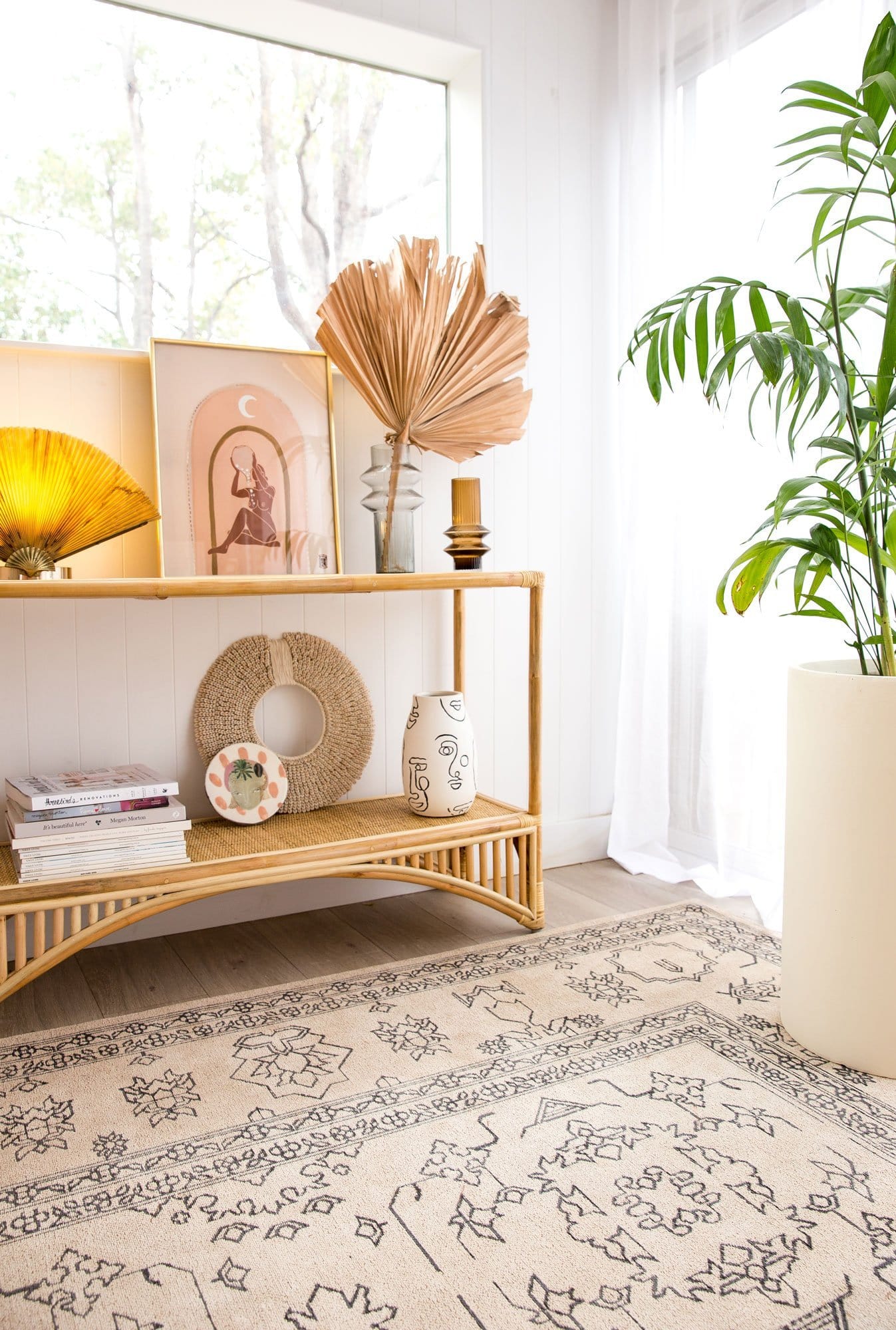 Sienna Beige and Black Scandi Pattern Rug