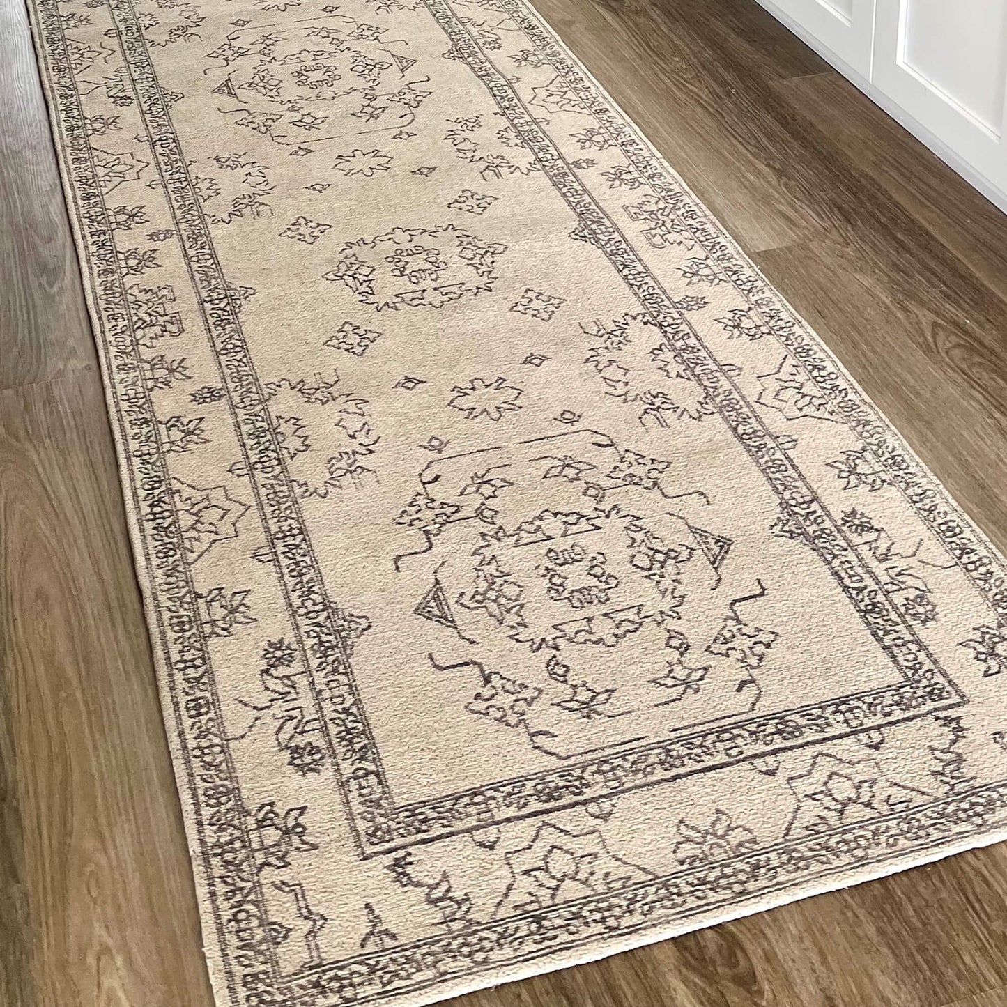 Sienna Beige and Black Scandi Pattern Runner Rug