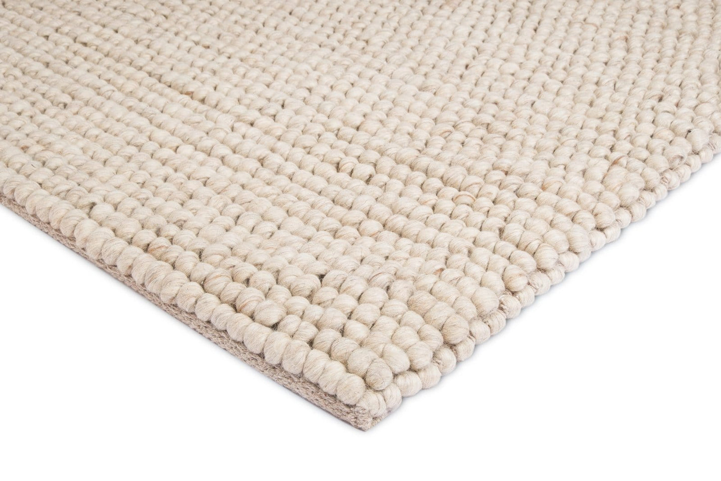 Simone Cream and Ivory Marble Looped Rug