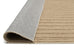 Sitti Beige Striped Washable Shag Rug