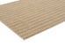 Sitti Beige Striped Washable Faux Fur Runner Rug