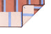 Solari Terracotta Cream and Sky Blue Terra Mat