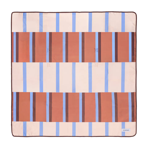 Solari Terracotta Cream and Sky Blue Terra Mat