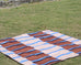 Solari Terracotta Cream and Sky Blue Beach Mat