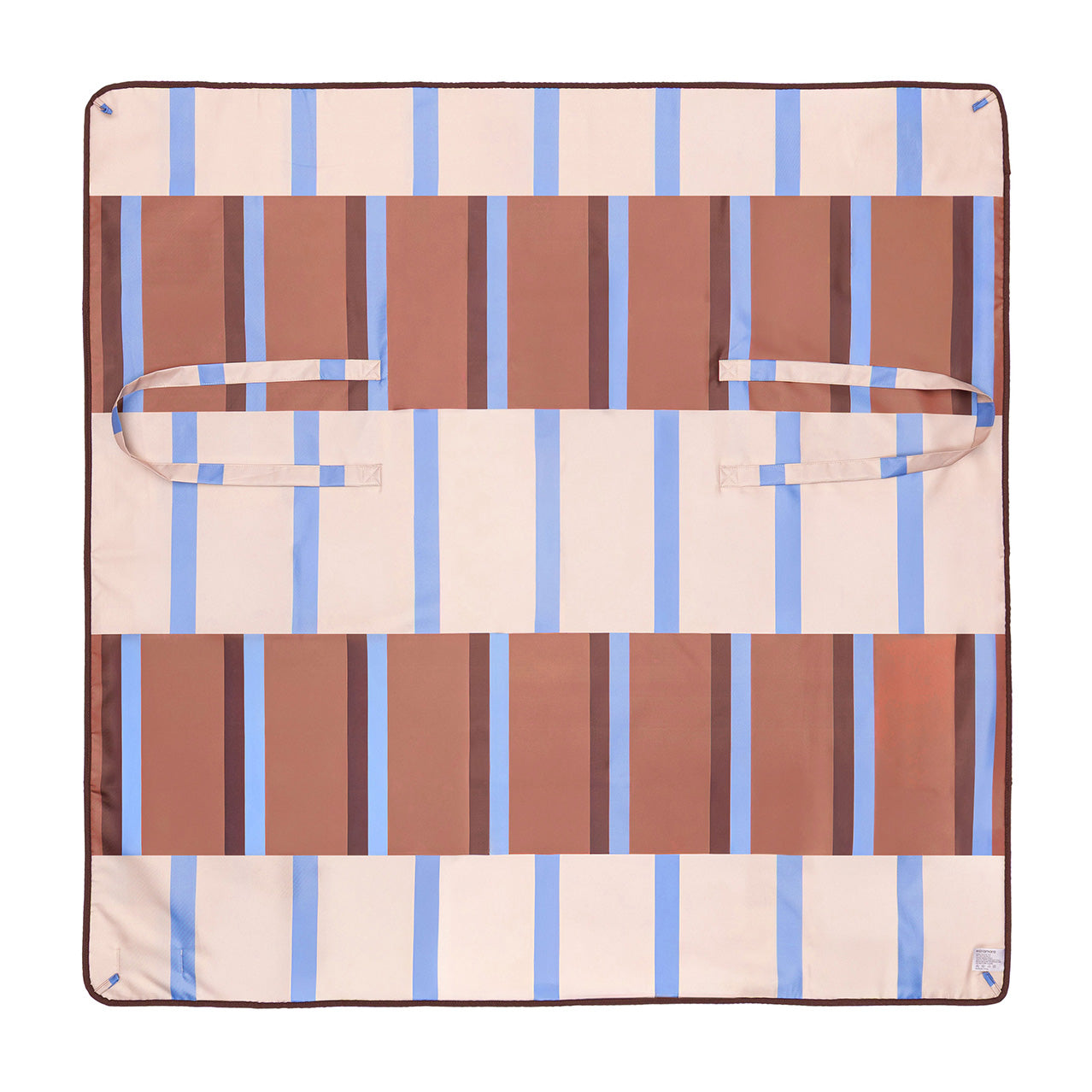 Solari Terracotta Cream and Sky Blue Beach Mat