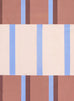 Solari Terracotta Cream and Sky Blue Beach Mat