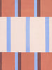 Solari Terracotta Cream and Sky Blue Terra Mat