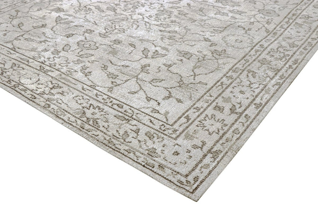 Sonia Beige and Grey Floral Pattern Rug