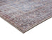 Sorra Blue and Brown Traditional Distressed Washable Runner Rug