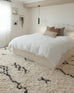 Tabitha Cream & Black Tribal Shag Rug