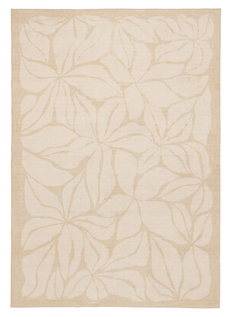 Talari Warm Yellow Botanical Washable Rug