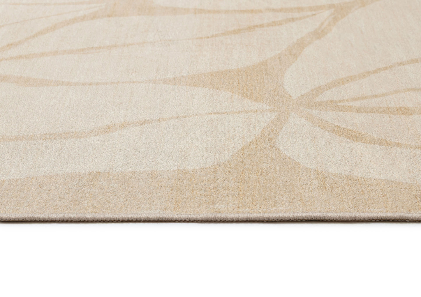 Talari Warm Yellow Botanical Washable Rug